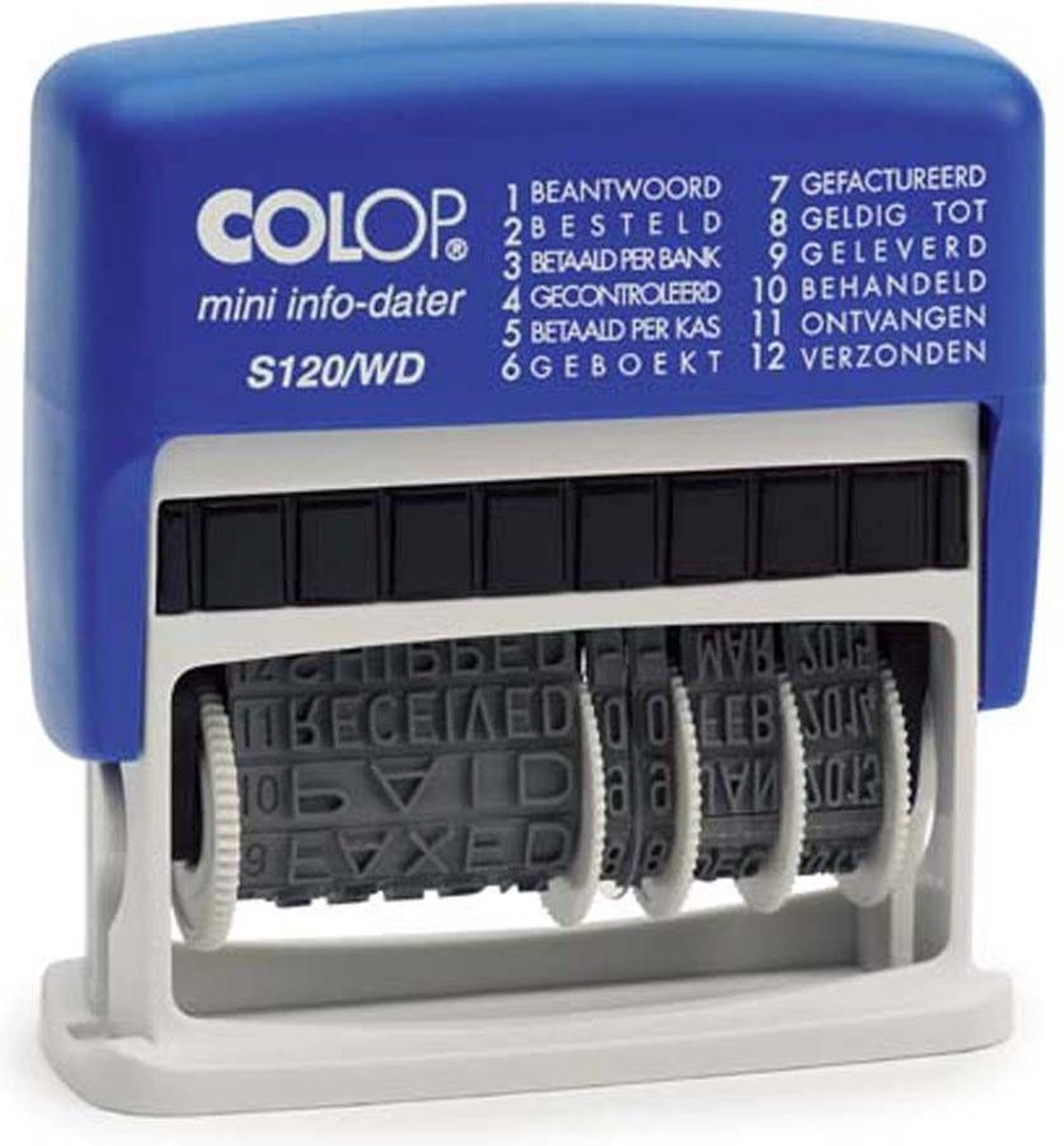 Colop Printer S 120/WD Groen | Woord - datumstempel | Stempel met datum en standaard woorden | boekhoud stempel